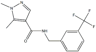  1,5-dimethyl-N-[3-(trifluoromethyl)benzyl]-1H-pyrazole-4-carboxamide