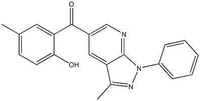 (2-hydroxy-5-methylphenyl)(3-methyl-1-phenyl-1H-pyrazolo[3,4-b]pyridin-5-yl)methanone