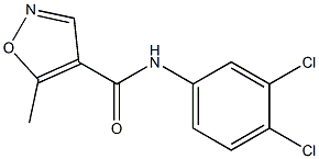 N-(3,4-dichlorophenyl)-5-methyl-4-isoxazolecarboxamide Struktur