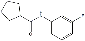 N-(3-fluorophenyl)cyclopentanecarboxamide 结构式