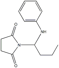 1-(1-anilinobutyl)-2,5-pyrrolidinedione Struktur