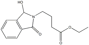 ethyl 4-(1-hydroxy-3-oxo-1,3-dihydro-2H-isoindol-2-yl)butanoate 结构式