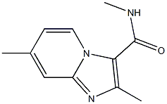 N,2,7-trimethylimidazo[1,2-a]pyridine-3-carboxamide 结构式