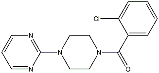 2-[4-(2-chlorobenzoyl)-1-piperazinyl]pyrimidine,,结构式