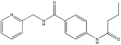 4-(butyrylamino)-N-(2-pyridinylmethyl)benzamide Struktur