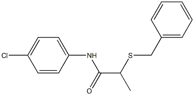 2-(benzylsulfanyl)-N-(4-chlorophenyl)propanamide
