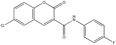 6-chloro-N-(4-fluorophenyl)-2-oxo-2H-chromene-3-carboxamide