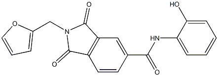 2-(2-furylmethyl)-N-(2-hydroxyphenyl)-1,3-dioxo-5-isoindolinecarboxamide