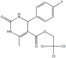 2,2,2-trichloroethyl 4-(4-fluorophenyl)-6-methyl-2-oxo-1,2,3,4-tetrahydro-5-pyrimidinecarboxylate