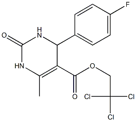  2,2,2-trichloroethyl 4-(4-fluorophenyl)-6-methyl-2-oxo-1,2,3,4-tetrahydro-5-pyrimidinecarboxylate