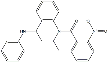 4-anilino-1-{2-nitrobenzoyl}-2-methyl-1,2,3,4-tetrahydroquinoline