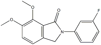 2-(3-fluorophenyl)-6,7-dimethoxy-1-isoindolinone Structure