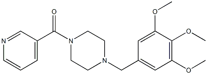 1-(pyridin-3-ylcarbonyl)-4-{[3,4,5-tris(methyloxy)phenyl]methyl}piperazine|