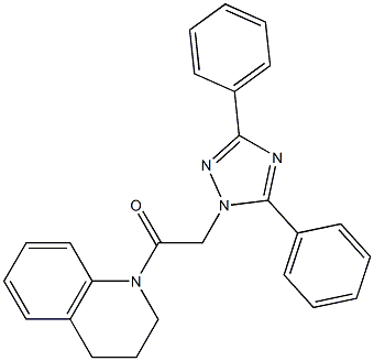 1-[(3,5-diphenyl-1H-1,2,4-triazol-1-yl)acetyl]-1,2,3,4-tetrahydroquinoline|