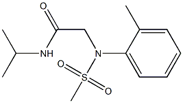 N-isopropyl-2-[2-methyl(methylsulfonyl)anilino]acetamide Structure