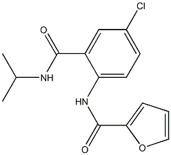 N-{4-chloro-2-[(isopropylamino)carbonyl]phenyl}-2-furamide Struktur