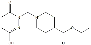 ethyl 1-[(3-hydroxy-6-oxo-1(6H)-pyridazinyl)methyl]-4-piperidinecarboxylate,,结构式