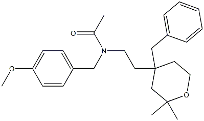 N-[2-(4-benzyl-2,2-dimethyltetrahydro-2H-pyran-4-yl)ethyl]-N-(4-methoxybenzyl)acetamide|