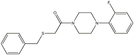  1-[(benzylsulfanyl)acetyl]-4-(2-fluorophenyl)piperazine