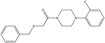 1-[(benzylsulfanyl)acetyl]-4-(2-fluorophenyl)piperazine