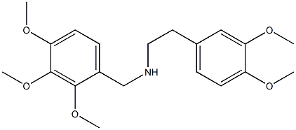 N-[2-(3,4-dimethoxyphenyl)ethyl]-N-(2,3,4-trimethoxybenzyl)amine Structure