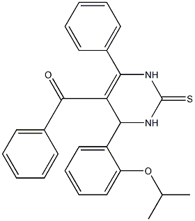 [4-(2-isopropoxyphenyl)-6-phenyl-2-thioxo-1,2,3,4-tetrahydro-5-pyrimidinyl](phenyl)methanone