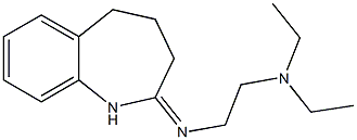 N-[2-(diethylamino)ethyl]-N-(1,3,4,5-tetrahydro-2H-1-benzazepin-2-ylidene)amine 化学構造式