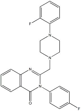 3-(4-fluorophenyl)-2-{[4-(2-fluorophenyl)-1-piperazinyl]methyl}-4(3H)-quinazolinone