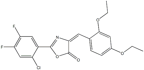 2-(2-chloro-4,5-difluorophenyl)-4-(2,4-diethoxybenzylidene)-1,3-oxazol-5(4H)-one