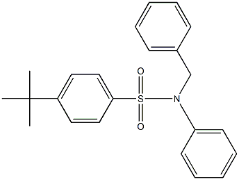 N-benzyl-4-tert-butyl-N-phenylbenzenesulfonamide,,结构式