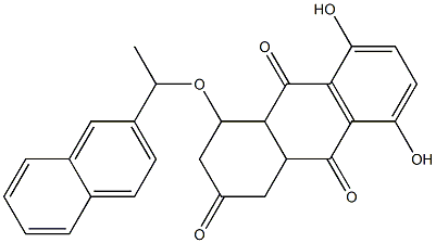 5,8-dihydroxy-4-[1-(2-naphthyl)ethoxy]-3,4,4a,9a-tetrahydro-2,9,10(1H)-anthracenetrione