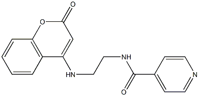 N-{2-[(2-oxo-2H-chromen-4-yl)amino]ethyl}isonicotinamide Structure