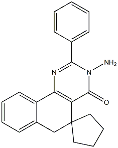 3-amino-2-phenyl-5,6-dihydrospiro(benzo[h]quinazoline-5,1'-cyclopentane)-4(3H)-one|