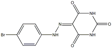 2,4,5,6(1H,3H)-pyrimidinetetrone 5-[(4-bromophenyl)hydrazone] 结构式