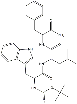  tert-butyl 2-[(1-{[(2-amino-1-benzyl-2-oxoethyl)amino]carbonyl}-3-methylbutyl)amino]-1-(1H-indol-3-ylmethyl)-2-oxoethylcarbamate