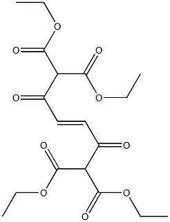 tetraethyl 2,5-dioxo-3-hexene-1,1,6,6-tetracarboxylate Structure