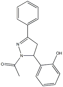 2-(1-acetyl-3-phenyl-4,5-dihydro-1H-pyrazol-5-yl)phenol|