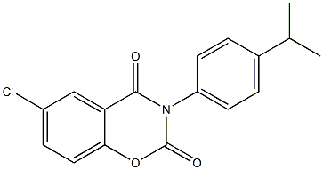 6-chloro-3-(4-isopropylphenyl)-2H-1,3-benzoxazine-2,4(3H)-dione