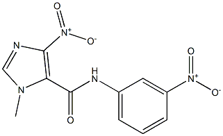 4-nitro-N-{3-nitrophenyl}-1-methyl-1H-imidazole-5-carboxamide Structure