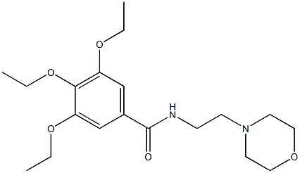  3,4,5-triethoxy-N-[2-(4-morpholinyl)ethyl]benzamide