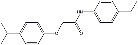 N-(4-ethylphenyl)-2-(4-isopropylphenoxy)acetamide Struktur