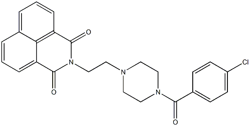 2-{2-[4-(4-chlorobenzoyl)-1-piperazinyl]ethyl}-1H-benzo[de]isoquinoline-1,3(2H)-dione