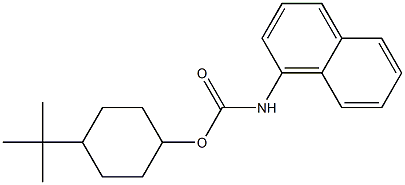 4-tert-butylcyclohexyl 1-naphthylcarbamate Struktur