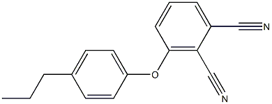 3-(4-propylphenoxy)phthalonitrile 结构式