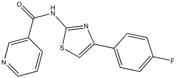  N-[4-(4-fluorophenyl)-1,3-thiazol-2-yl]nicotinamide