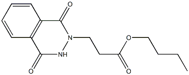 butyl 3-(1,4-dioxo-3,4-dihydro-2(1H)-phthalazinyl)propanoate,,结构式