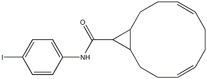 N-(4-iodophenyl)bicyclo[10.1.0]trideca-4,8-diene-13-carboxamide