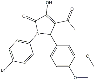 4-acetyl-5-[3,4-bis(methyloxy)phenyl]-1-(4-bromophenyl)-3-hydroxy-1,5-dihydro-2H-pyrrol-2-one
