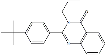 2-(4-tert-butylphenyl)-3-propyl-4(3H)-quinazolinone Structure