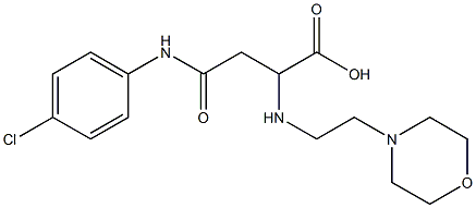 4-(4-chloroanilino)-2-{[2-(4-morpholinyl)ethyl]amino}-4-oxobutanoic acid|